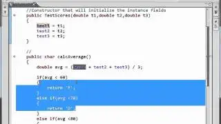 Java Tutorial - 12 - Object methods with if-else-if decision statements