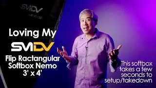 The best, fastest, and easiest to setup photographers' soft box, SMDV Flip 3'x4'