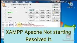 How to fix Xampp Apache shutdown unexpectedly | Xampp Apache not starting