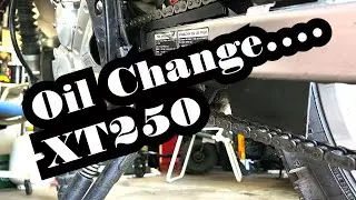 XT250 Basic Oil Change Beginner Demo