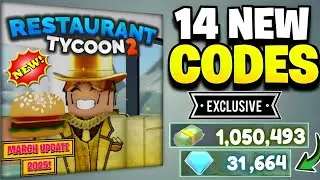 ✨💥MARCH💥 CODES!✨⛄RESTAURANT TYCOON 2⛄ CODES IN MARCH 2025 | RESTAURANT TYCOON 2 CODES ROBLOX