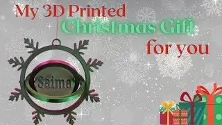 Personalized 3D printed Christmas Gift