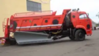 Обзор машины дорожной службы ЭД 405В1 на базе автосамосвала КАМАЗ 6520 6x4