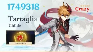 Childe Hit 1.7 Million Damage With Lavawalker Set