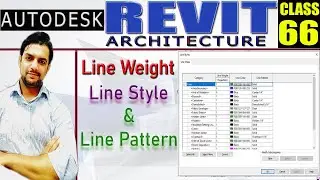 REVIT ARCHITECTURE |66 Line Weight, Line Style, Line Pattern in Revit Architecture