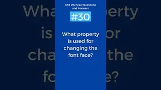 How to change font face | CSS Interview Questions and Answers Part - 30 #css #shorts