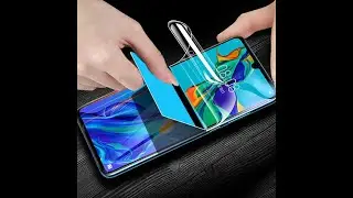 How to apply hydrogel TPU soft screen protector on phone samsung galaxy s22
