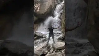 Kheerganga Trek Beautiful ❤️ Waterfall  #kheergangatrek #waterfall #travel #bodybuilding #gym