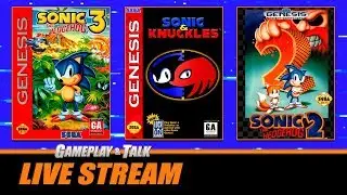 Sonic 3 + Knuckles | Sonic 2 + Knuckles | Full Playthroughs | Gameplay and Talk Live Stream 