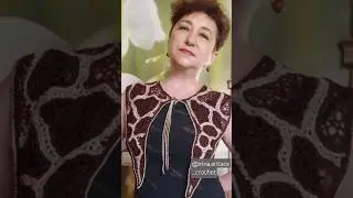 Ажурный воротник крючком Ирландское кружево. Мастер-класс.