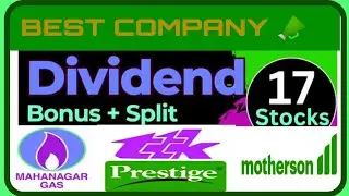August Special Stocks , BEST COMPANY announced high dividend 🤩📣+ bonus
