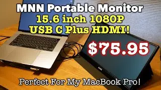 $75 MNN Portable Monitor 15.6 1080P MacBook Ready! UNBOXING REVIEW 