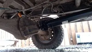 Sable 4x4. Crack in the frame. Tirsan rear driveshaft replacement.