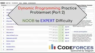 Complete Dynamic Programming Practice - Noob to Expert (Continued) | Topic Stream 2