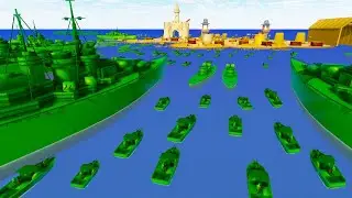 Brutal Green Army Men D-DAY Beach Landing! - Attack on Toys