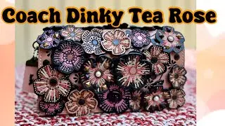 Coach 1941 Dinky Tea Rose Embroidery