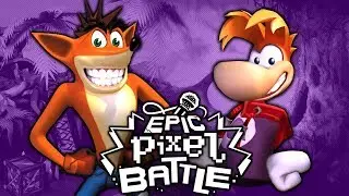Rayman VS Crash Bandicoot - EPIC PIXEL BATTLE [EPB SEASON 1]