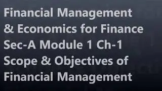 CA IPCC Paper 8 Financial Managelment & Economics for Finance