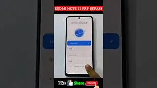 Redmi Note 11 Miui 14 FRP Bypass without PC | When TalkBack Not Work 