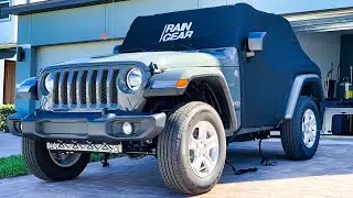 Rain Gear Cover for a 2 Door Jeep Wrangler JL