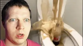 @Steak’s Science Experiment went HORRIBLY wrong😰(Mentos With Diet Coke) [clip]