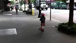 Maya scooter to school