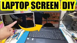 How to change toshiba laptop screen in 5 minutes  