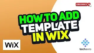 How to Add a Template in Wix 2024