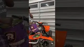 I saw a monster while putting race gas in my Yfz450r #yamaha  #offroad  #shorts