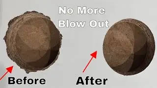 How to drill clean hole with no blow out