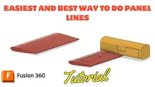 2025 Easiest and best way to do panel lines in Fusion 360 CAD for airplanes Tutorial