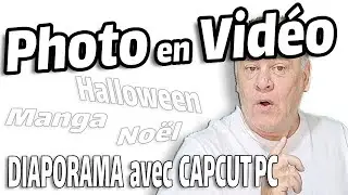 Photo en vidéo, faire un diaporama avec capcut PC