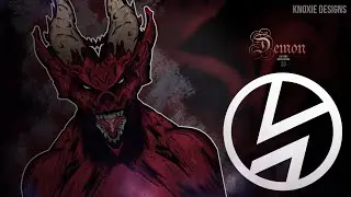 Demon Illustration (#Photoshop) Knoxie Designs