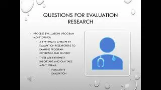 Evaluation and Policy Analysis
