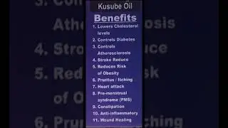 Kusumbi oi 10 benefits