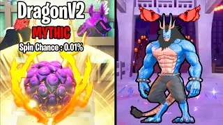 Using *MYTHICAL DRAGON V2 FRUIT* to Become Hybrid Kaido in Fruit Battlegrounds...(Roblox)