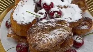 Rabanada deliciosa feita na air fryer.