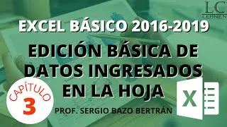 FREE BASIC EXCEL COURSE | Part 3 | BASIC EDITING OF DATA ENTRY INTO THE SHEET