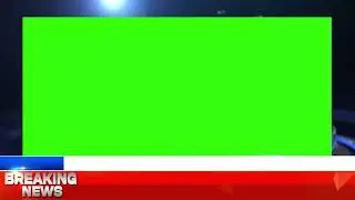 Breaking News Green Screen Frame || News Frame Green Screen || No Copyright