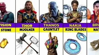 Every Marvel Character and The Weapon they use 🍿