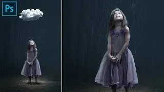 Rain Effect -  Photoshop Photo Manipulation Tutorial