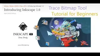 Inkscape 1.0  tutorial: Tracing bitmaps. 2020.  Inkscape Tutorial, Inkscape Lesson