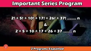 Factorial Series upto n terms in Java | Important Series program | 2+5+10+17+26+37.... | BluejCode