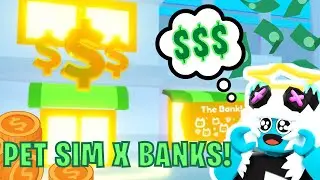 I got access to my friends' BANKS in Roblox Pet Simulator X! 👀 🤑💰