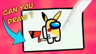 How to Draw AMONG US Pikachu Game Skin | Pokemon