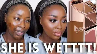LYS BEAUTY FIRST IMPRESSION CLEAN SEPHORA BLACK OWNED DEWY FOUNDATION FOR DARK SKIN  | Mena Adubea