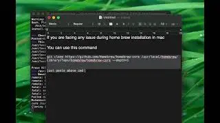 Home brew Issue resolve errors like fatal: early EOF, index-pack failed, Failed during git fetch