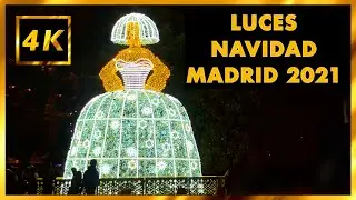 [4K] Christmas lights Madrid 2021 | Drive by car