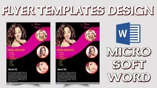 Flyer design in ms word all versions || flyer design in ms word