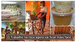 Facilitando o trabalho na Roça//Máquina para cortar Palma//Geladinho de coco//Tempero para feijão